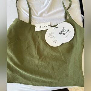 Princess Polly Dark Green Camisole Top
